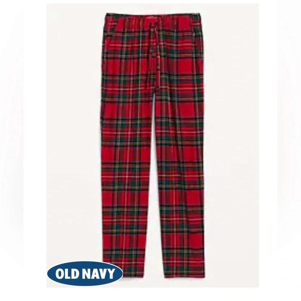 Double-Brushed Flannel Pajama Pants for Men - Picture 1 of 3